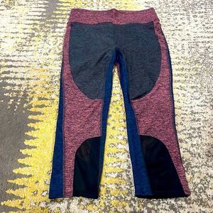 Free People Movement Dylan High Waist Color Block 7/8 Leggings Mesh Size M NEW